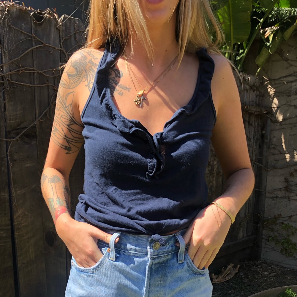 Navy tank top